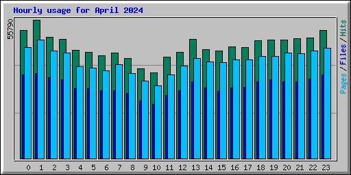 Hourly usage for April 2024